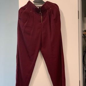 Topshop red pants